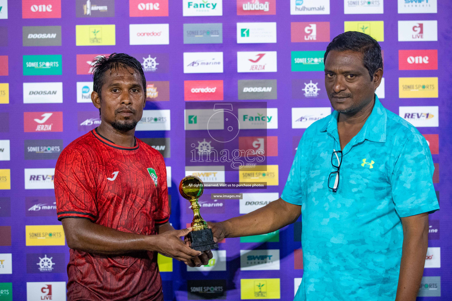 Sh. Foakaidhoo vs Sh. Feevah in Day 2 of Golden Futsal Challenge 2023 on 06 February 2023 in Hulhumale, Male, Maldives