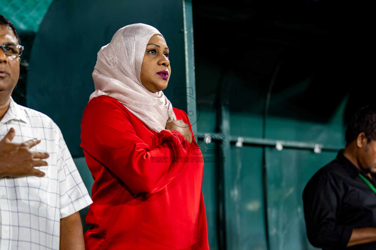 L. Gan VS B. Eydhafushi in the Finals of Golden Futsal Challenge 2024 which was held on Thursday, 7th March 2024, in Hulhumale', Maldives. 
Photos: Hassan Simah / images.mv