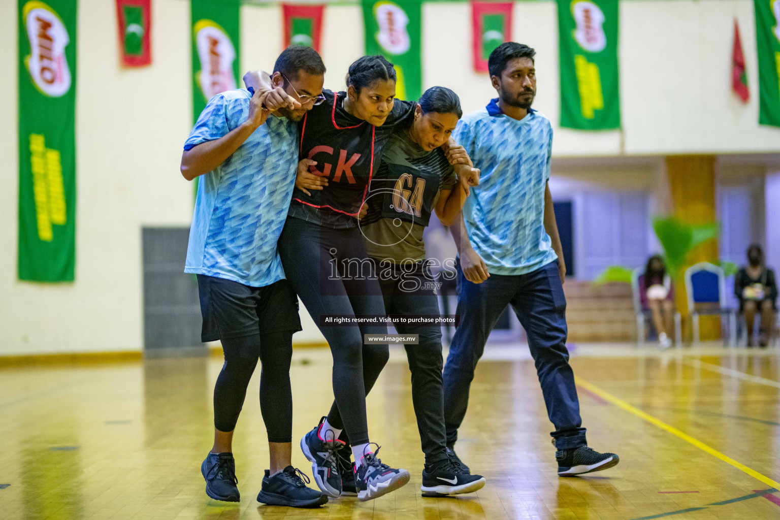 Kulhudhuffushi Youth & R.C vs Club Green Streets in the Finals of Milo National Netball Tournament 2021 (Women's) held on 5th December 2021 in Male', Maldives Photos: Ismail Thoriq / images.mv