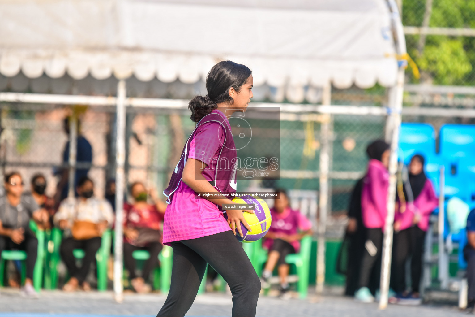 Day 9 of Junior Netball Championship 2022 held in Male', Maldives. Photos by Nausham Waheed