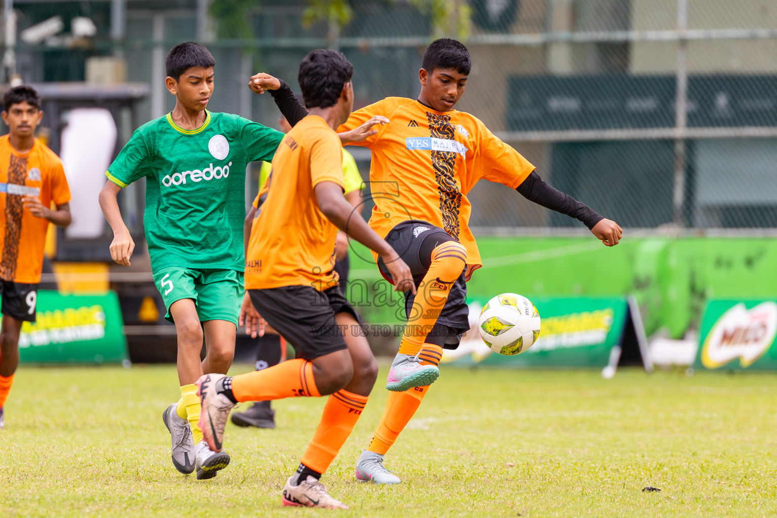 Day 2 of MILO Academy Championship 2025 (U14) was held on Friday, 31st October 2025 at Henveiru Football Grounds, Male', Maldives . 
Photos: Ismail Thoriq / images.mv