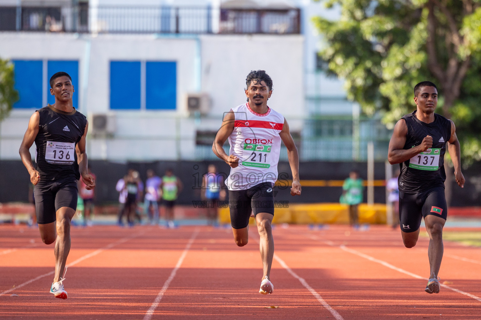 Day 1 of 33rd National Athletics Championship was held in Ekuveni Track at Male', Maldives on Thursday, 5th September 2024. Photos: Shuu Abdul Sattar / images.mv