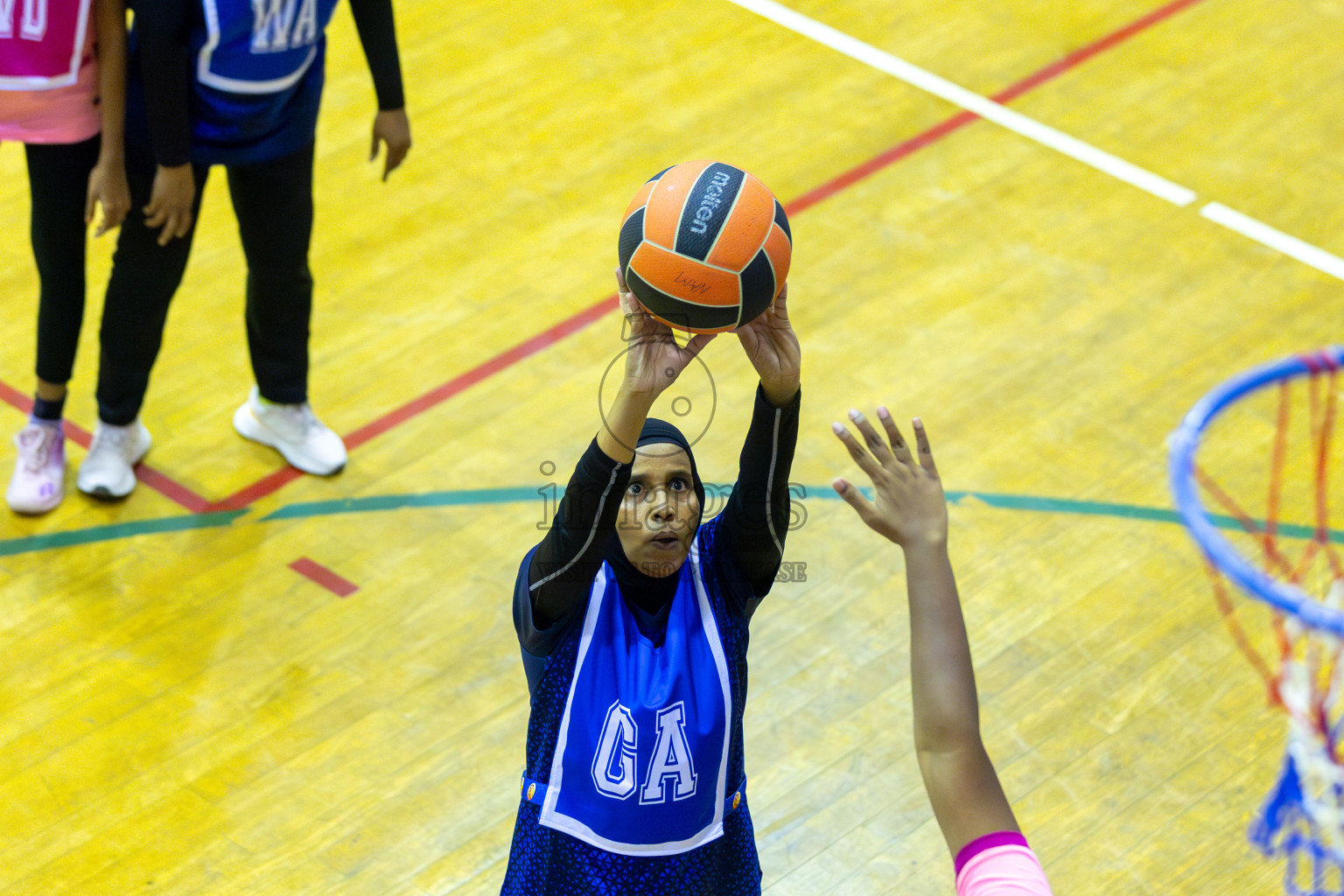 Day 4 of 21st National Netball Tournament was held in Social Canter at Male', Maldives on Saturday, 11th May 2024. Photos: Mohamed Mahfooz Moosa / images.mv