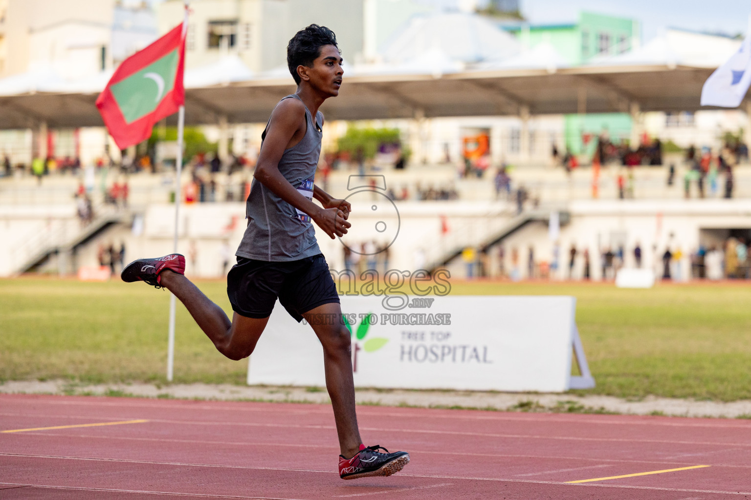 Day 2 of MWSC Interschool Athletics Championships 2024 held in Hulhumale Running Track, Hulhumale, Maldives on Sunday, 10th November 2024. 
Photos by: Hassan Simah / Images.mv