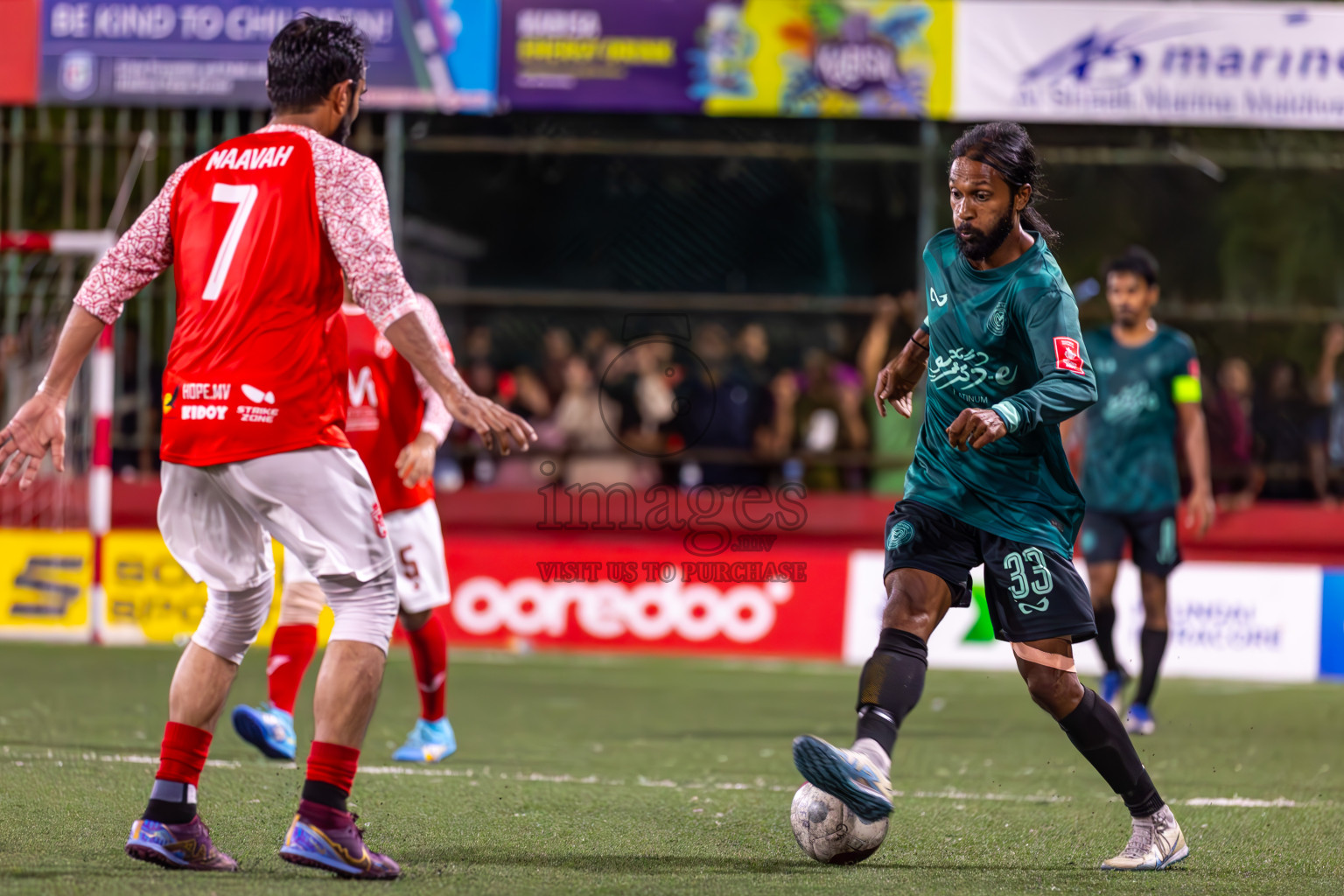 L Maavah vs L Maabaidhoo in Day 20 of Golden Futsal Challenge 2024 was held on Saturday , 3rd February 2024 in Hulhumale', Maldives Photos: Ismail Thoriq / images.mv