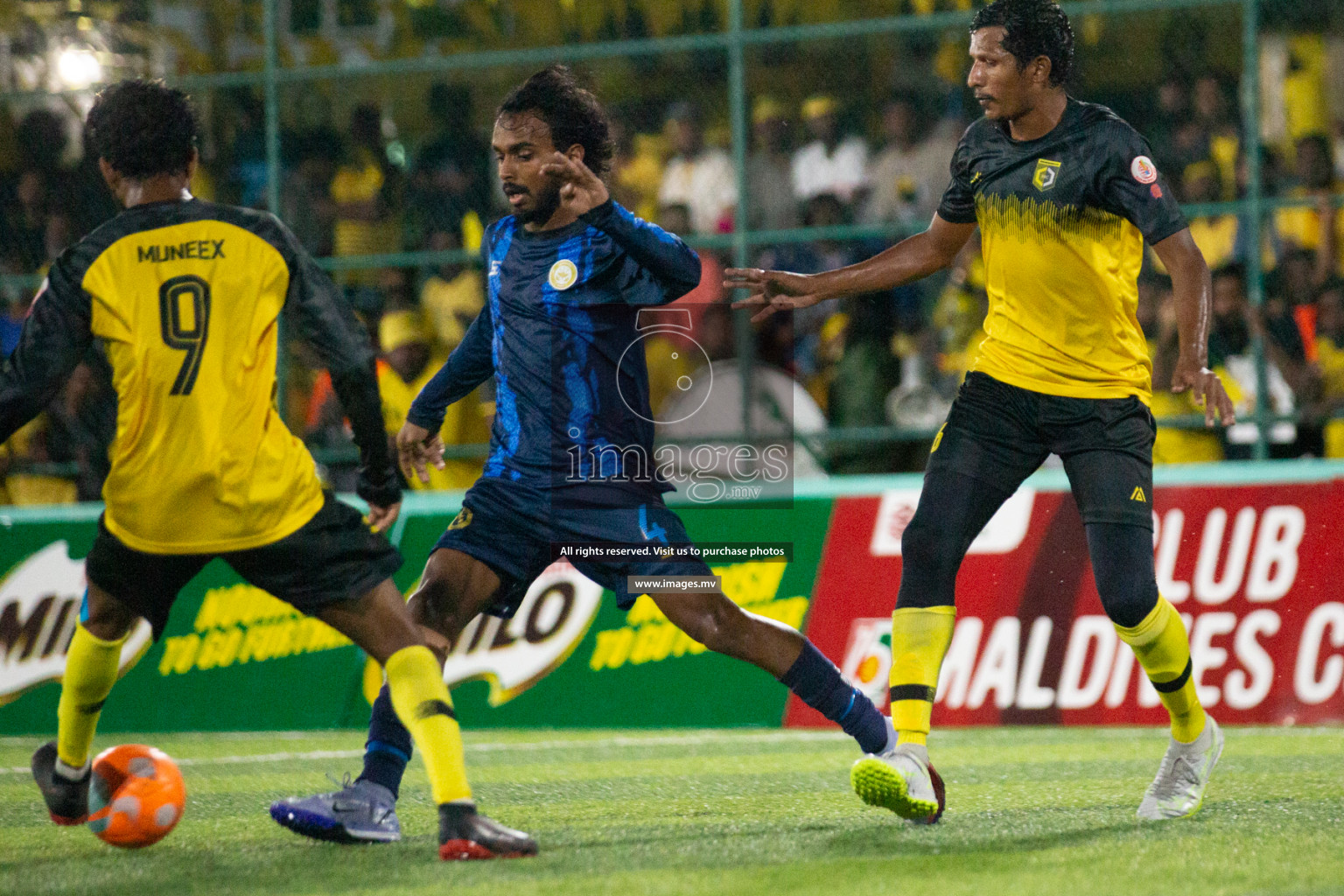 Team MPL vs Team RRC in the Quarter Finals of Club Maldives 2021 held at Hulhumale'; on 13th December 2021 Photos: Nasam/ images.mv