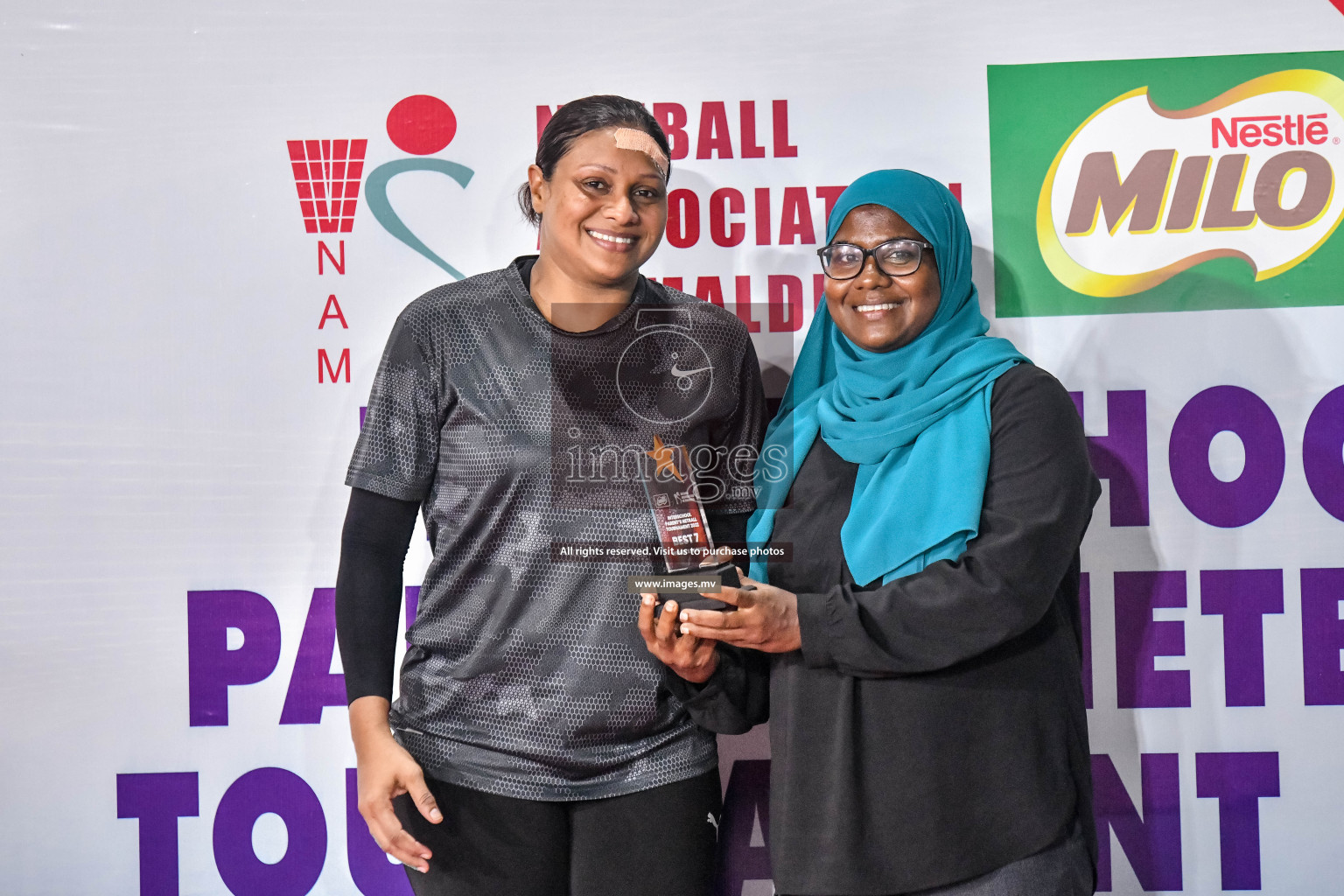 Final of Inter-School Parents Netball Tournament was held in Male', Maldives on 4th December 2022. Photos: Nausham Waheed / images.mv