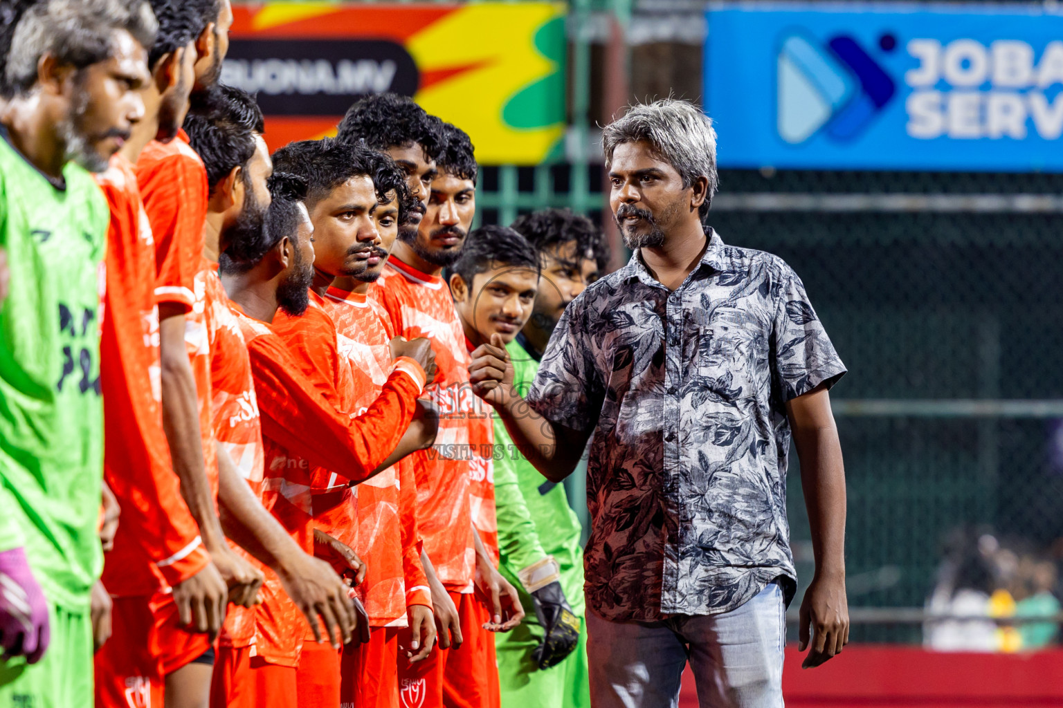 GA Nilandhoo vs GA Kanduhulhudhoo in Day 14 of Golden Futsal Challenge 2025 was held on Saturday, 18th January 2025, in Hulhumale', Maldives. Photos: Nausham Waheed / images.mv