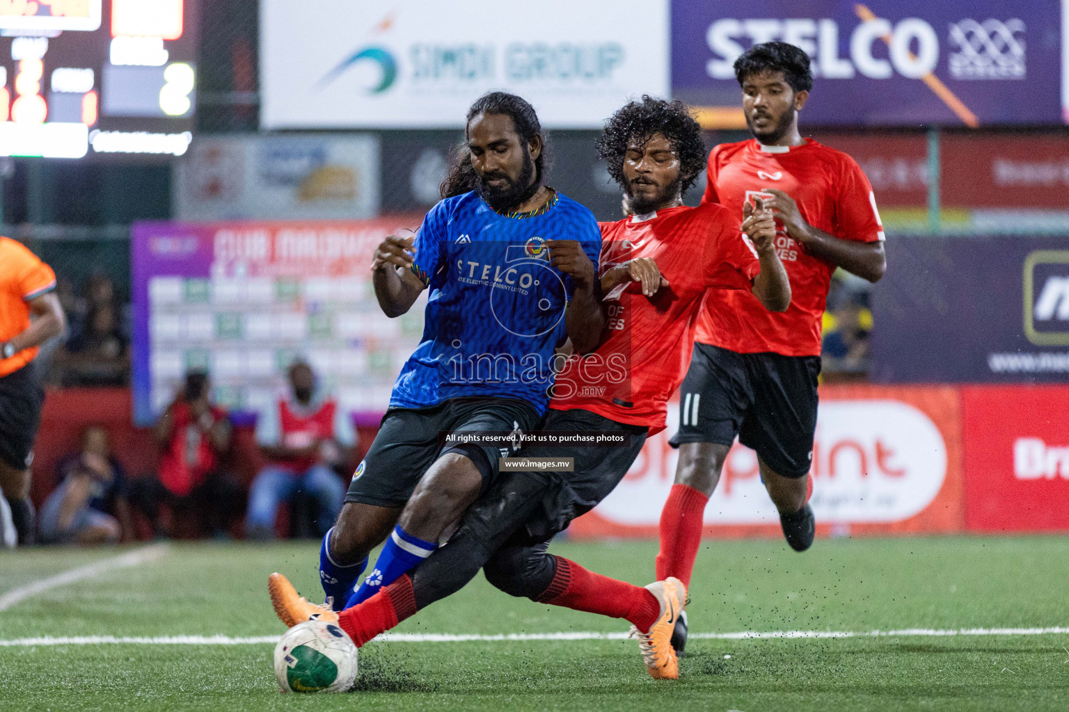 STELCO vs United BML in Quarter Final of Club Maldives Cup 2023 held in Hulhumale, Maldives, on Saturday, 12th August 2023Photos: Nausham Waheed