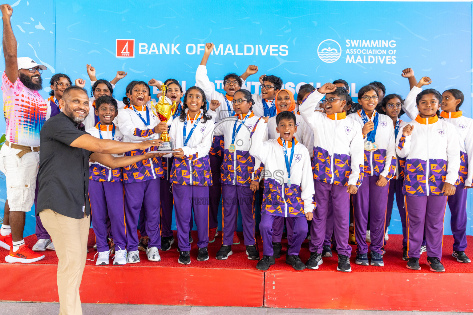 Closing ceremony of BML 20th Inter-School Swimming Competition was held in Hulhumale' Swimming Complex on Saturday, 19th October 2024. 
Photos: Ismail Thoriq