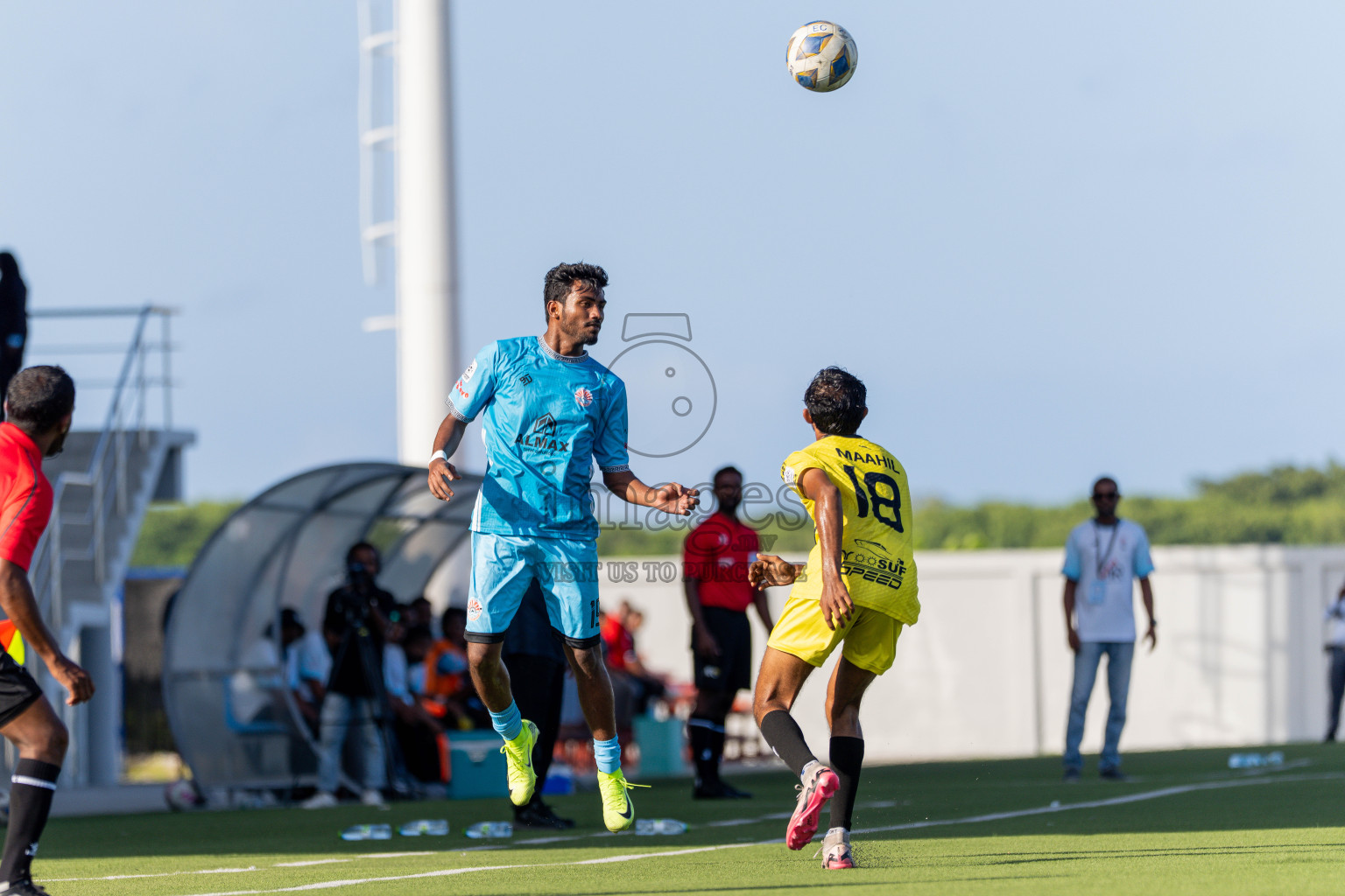 Final Match Irumathi Sports VS Velaa Sports Club in Day 9 of Eydhafushi Cup 2025 held in Eydhafushi Football Stadium at B. Eydhafushi, Maldives on Monday, 15th September 2025. Photos: Arif Rasheed / images.mv