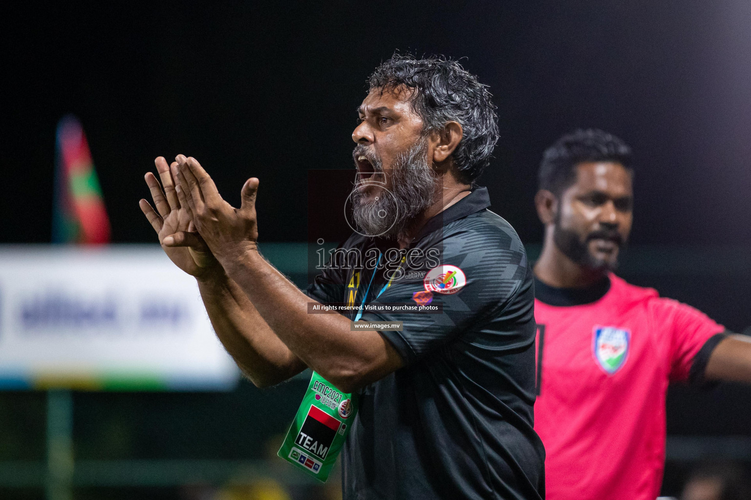 Team FSM Vs Prisons Club in the Semi Finals of Club Maldives 2021 held in Hulhumale, Maldives on 15 December 2021. Photos: Shuu Abdul Sattar / images.mv