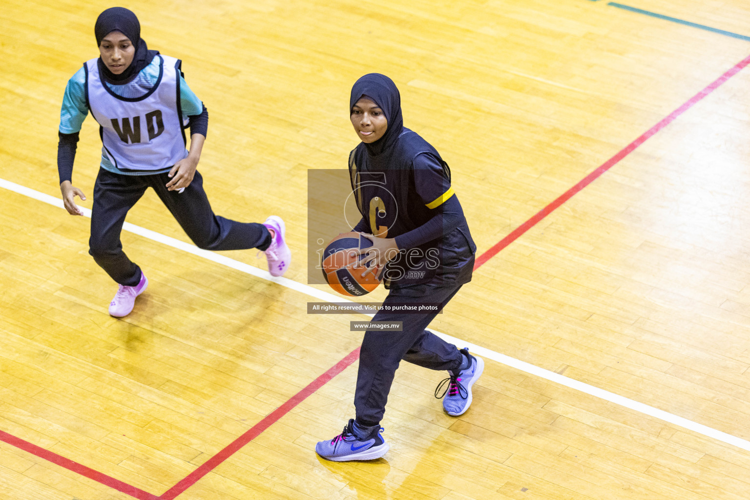 Day7 of 24th Interschool Netball Tournament 2023 was held in Social Center, Male', Maldives on 2nd November 2023. Photos: Nausham Waheed / images.mv