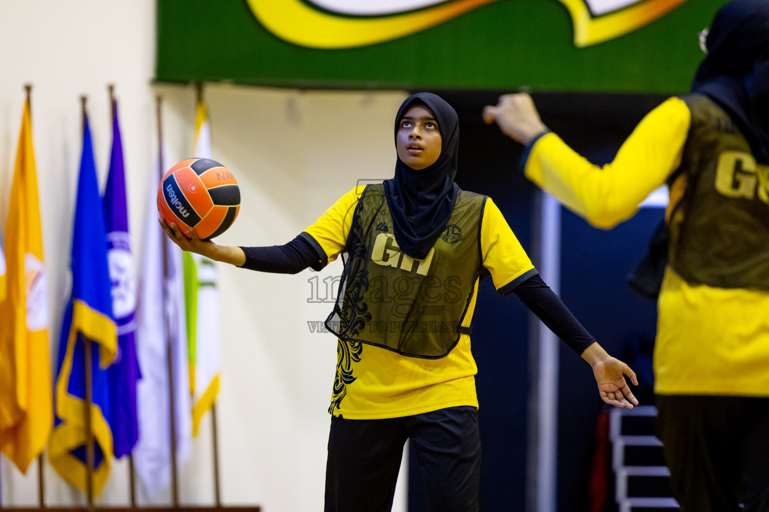 Day 7 of 25th Inter-School Netball Tournament was held in Social Center at Male', Maldives on Saturday, 17th August 2024. Photos: Nausham Waheed / images.mv