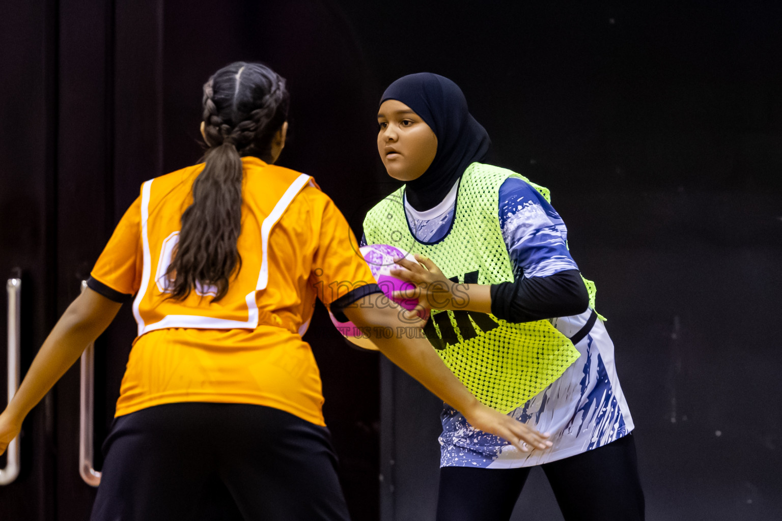 SC Skylark vs Youth United SC in Day 5 of 24th Milo Netball Association Championship held in Social Center at Male', Maldives on Friday, 5th September 2025. Photos: Nausham Waheed / images.mv