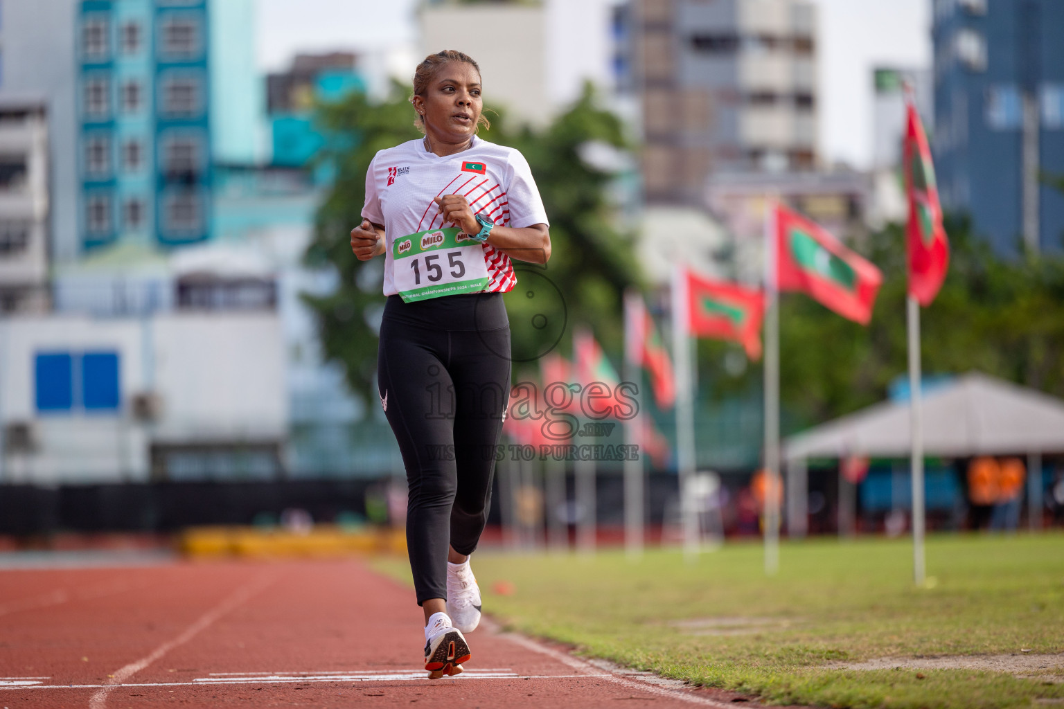 Day 2 of 33rd National Athletics Championship was held in Ekuveni Track at Male', Maldives on Friday, 6th September 2024. Photos: Shuu Abdul Sattar / images.mv