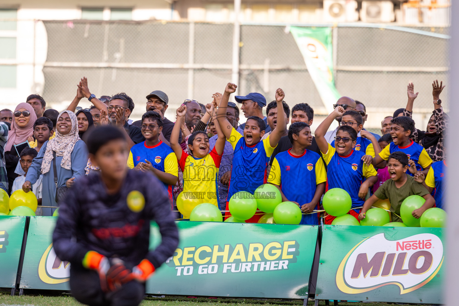 Day 3 of MILO Academy Championship 2025 (U-12) was held at Henveiru Stadium in Male', Maldives on Saturday, 3rd May 2025. Photos: Ismail Thoriq / images.mv