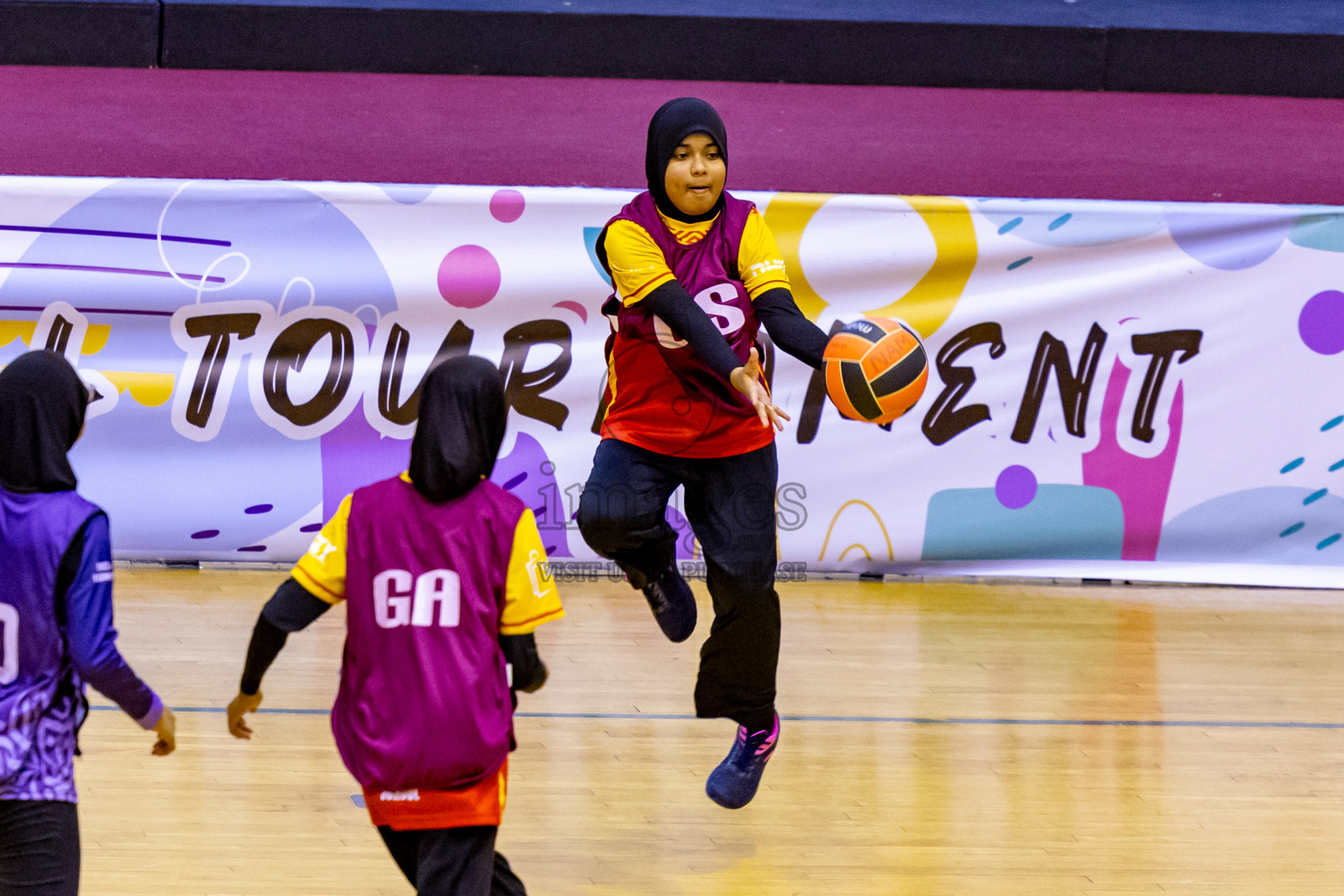 Day 11 of 25th Inter-School Netball Tournament was held in Social Center at Male', Maldives on Wednesday, 21st August 2024. Photos: Nausham Waheed / images.mv