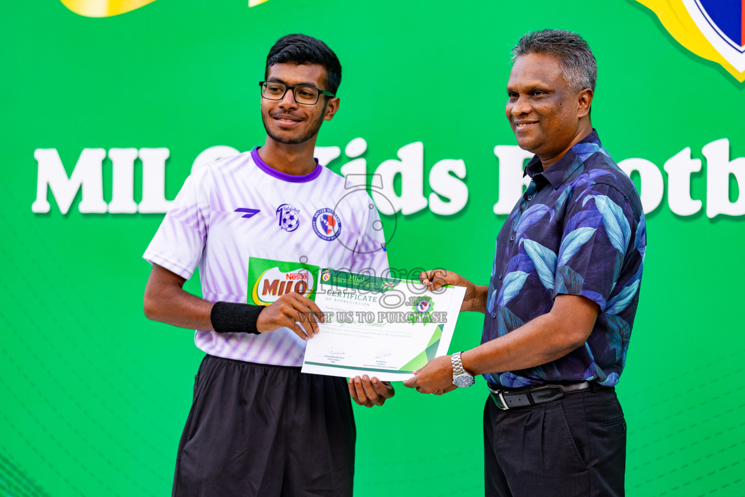 Day 2 of MILO Kids Football Fiesta was held at National Stadium in Male', Maldives on Saturday, 24th February 2024.