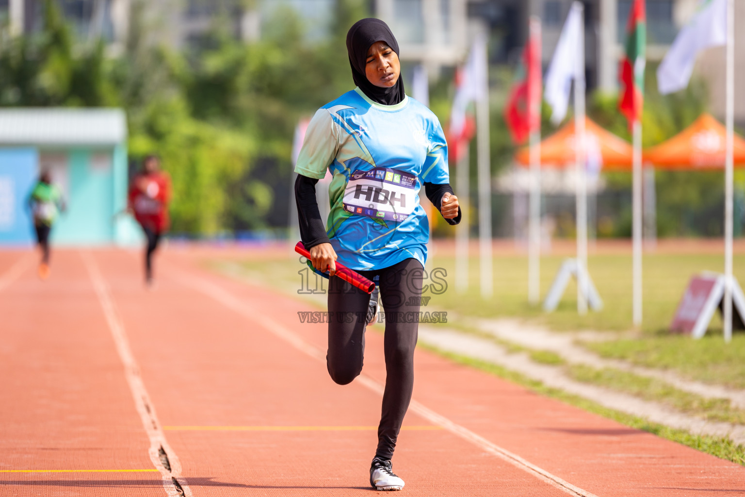 Day 6 of MWSC Interschool Athletics Championships 2024 held in Hulhumale Running Track, Hulhumale, Maldives on Thursday, 14th November 2024. Photos by: Ismail Thoriq / Images.mv