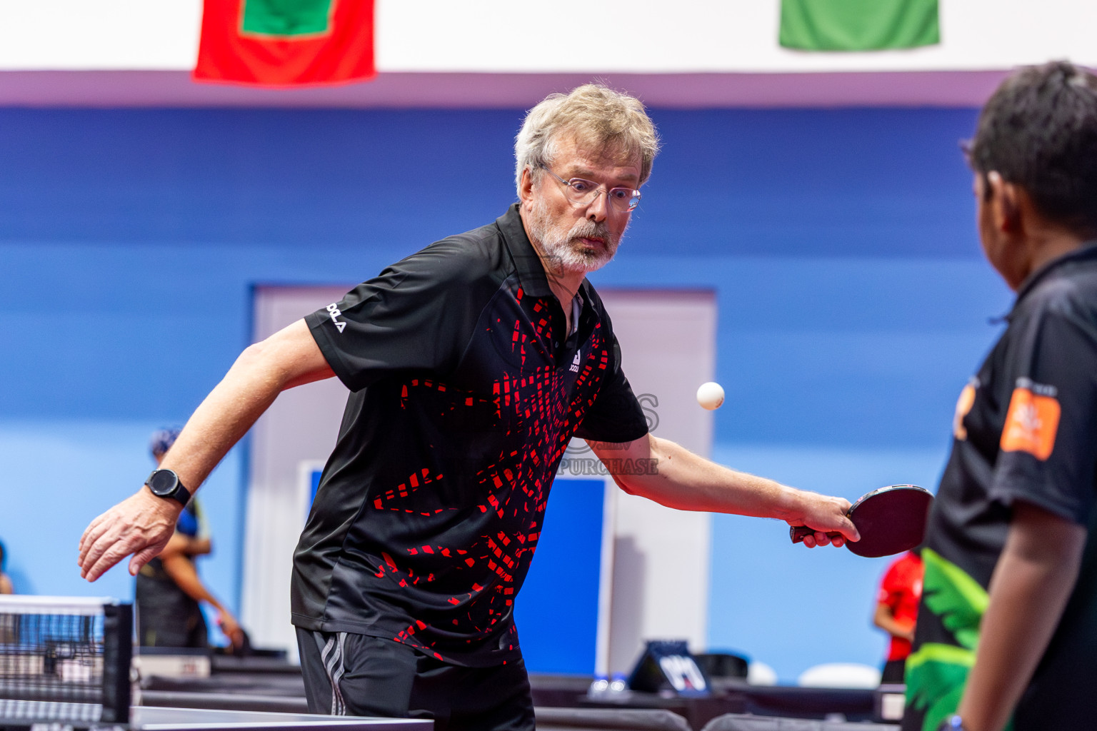 Day 3 of 1st Thoddoo Masters Table Tennis Tournament was held on Saturday, 23rd August 2025 in AA Thoddoo, Maldives. Photos: Nausham Waheed / images.mv
