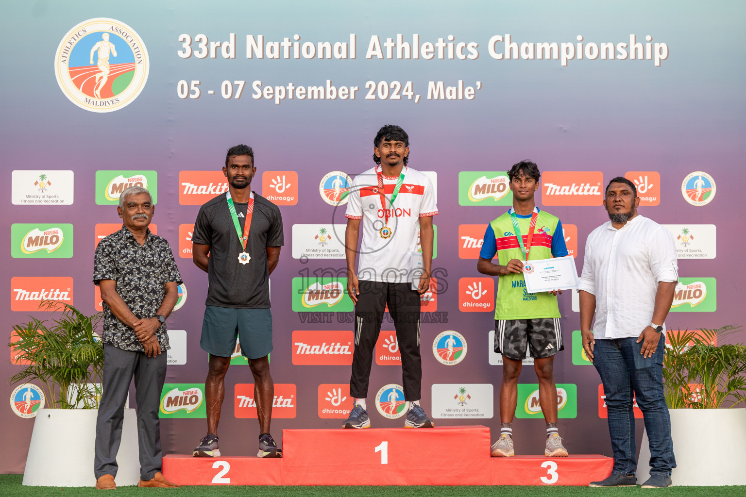 Day 1 of 33rd National Athletics Championship was held in Ekuveni Track at Male', Maldives on Thursday, 5th September 2024. Photos: Shuu Abdul Sattar / images.mv