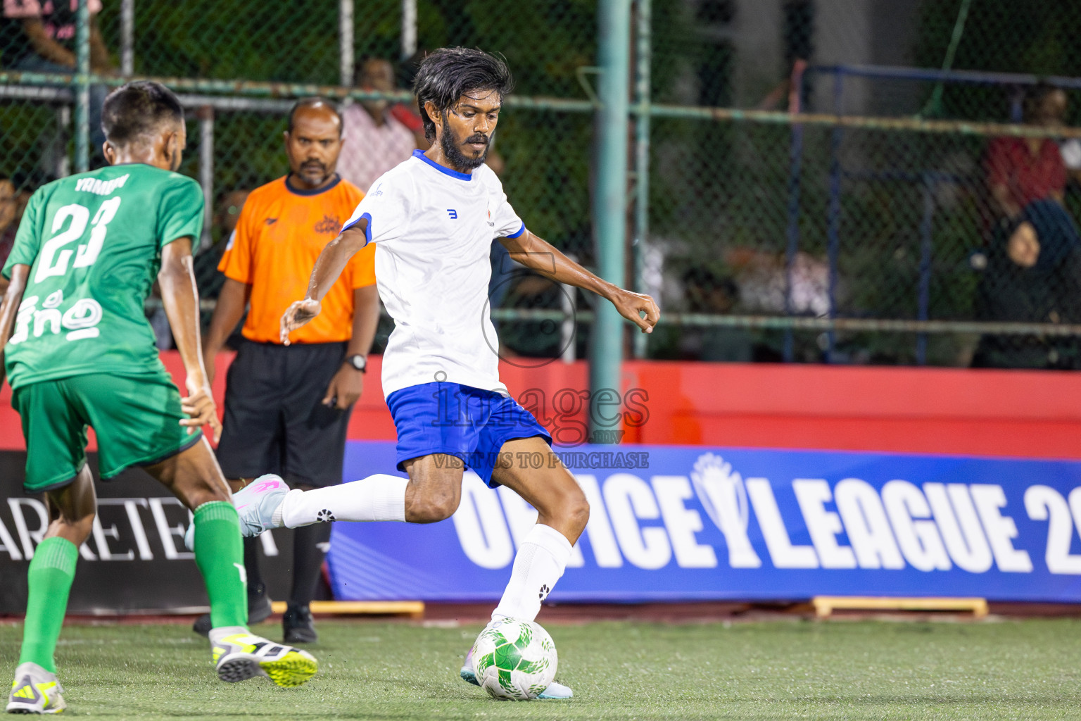 Fenaka vs MIB in Day 6 of Office League 2025 was held on Monday, 21st April 2025 in Hulhumale', Maldives. Photos: Ismail Thoriq / images.mv