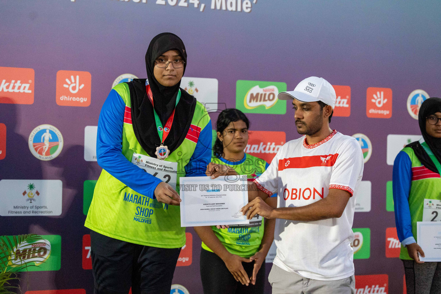 Day 2 of 33rd National Athletics Championship was held in Ekuveni Track at Male', Maldives on Friday, 6th September 2024.
Photos: Ismail Thoriq  / images.mv