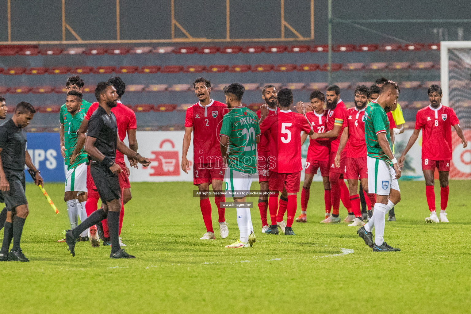 Maldives vs Bangladesh Friendly Match 24 Mar 2022 at Galolhu Rasmee Stadium Malé photos by Nausham Waheed