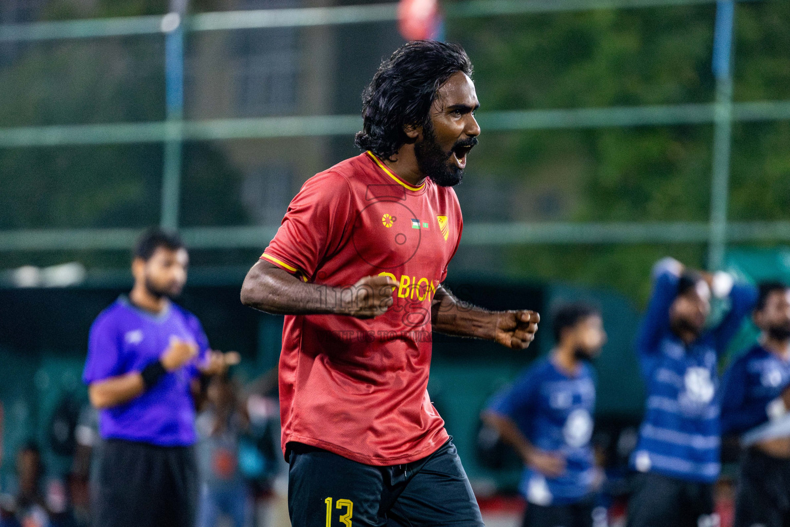 K Gaafaru vs Dh Kudahuvadhoo in Quarter Finals of Golden Futsal Challenge 2024 which was held on Friday, 1st March 2024, in Hulhumale', Maldives Photos: Nausham Waheed / images.mv