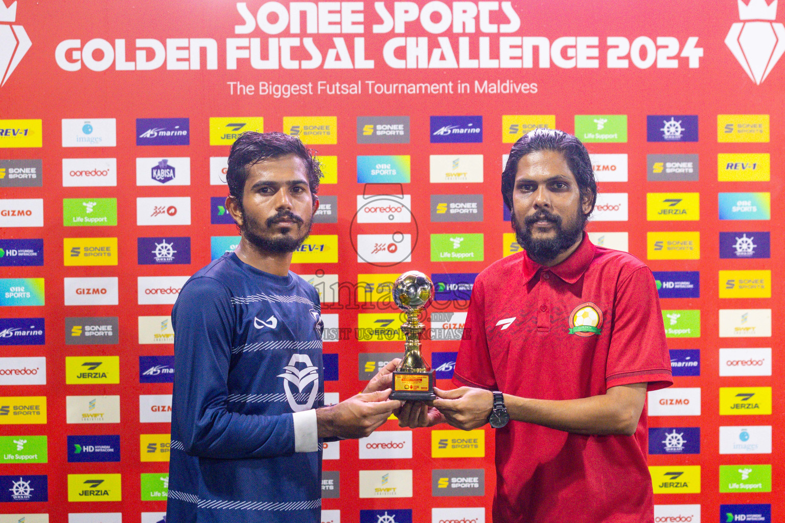 K Gaafaru vs Dhandimgu in Round of 16 on Day 40 of Golden Futsal Challenge 2024 which was held on Tuesday, 27th February 2024, in Hulhumale', Maldives Photos: Ismail Thoriq / images.mv