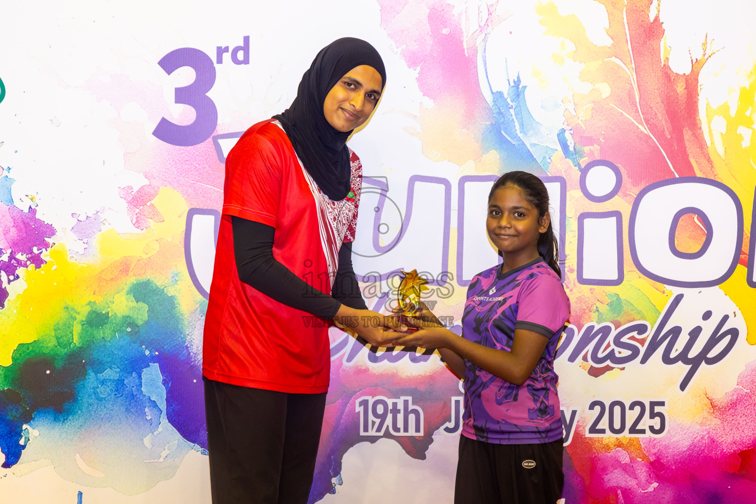 Closing ceremony of 3rd Netball Junior Championship, held at Social Center on Saturday, 25th January 2025 . Photos: Nausham Waheed / images.mv