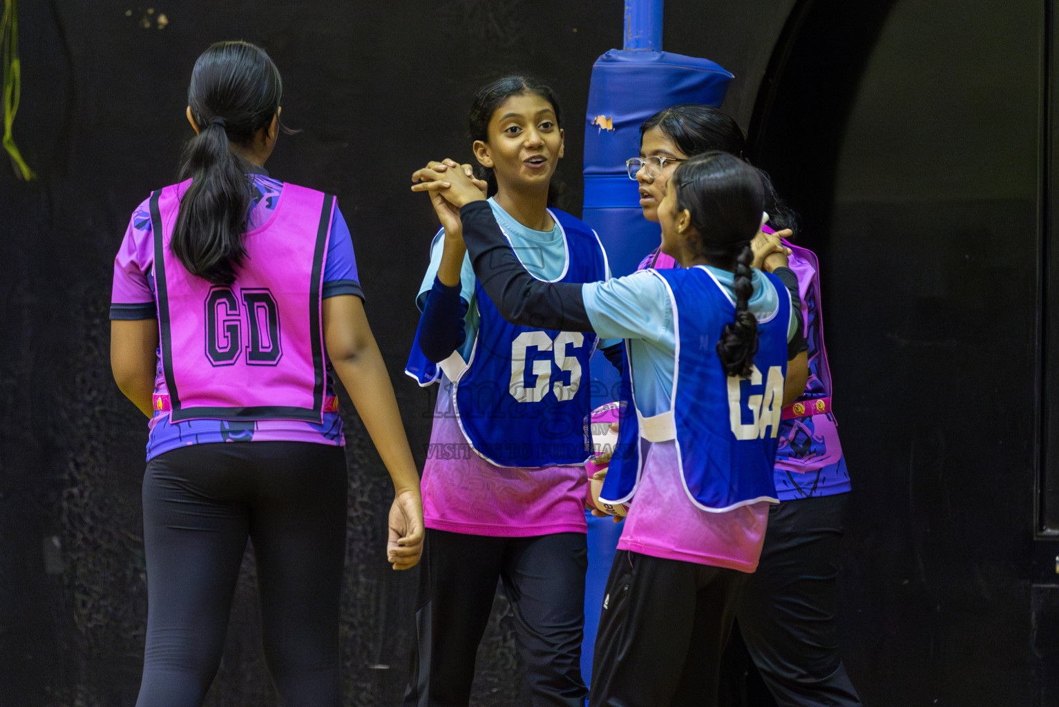 Netkids vs N sports Academy in Day 3 of 3rd Netball Junior Championship, held at Social Center on Wednesday 22nd January 2025 . Photos: Shuu Abdul Sattar / images.mv