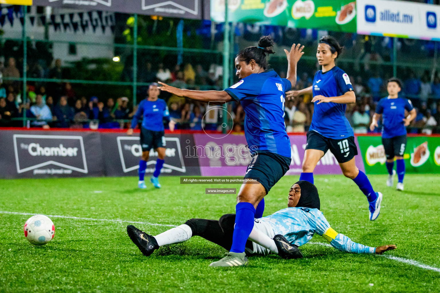 MPL vs Team Fenaka in the Semi-fiansl of Eighteen Thirty Women's Futsal Fiesta 2022 was held in Hulhumale', Maldives on Saturday, 29th October 2022. Photos: Hassan Simah, Ismail Thoriq / images.mv