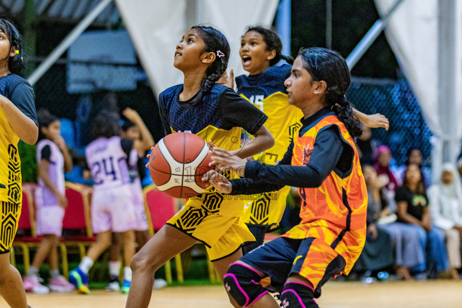 Day 3 of Milo 5 x 5 Junior Challenge 2025 - Basketball tournament held in Basketball Training Center, Male', Maldives on Saturday, 11th October 2025. Photos by: Nausham Waheed, Areef Adam / Images.mv