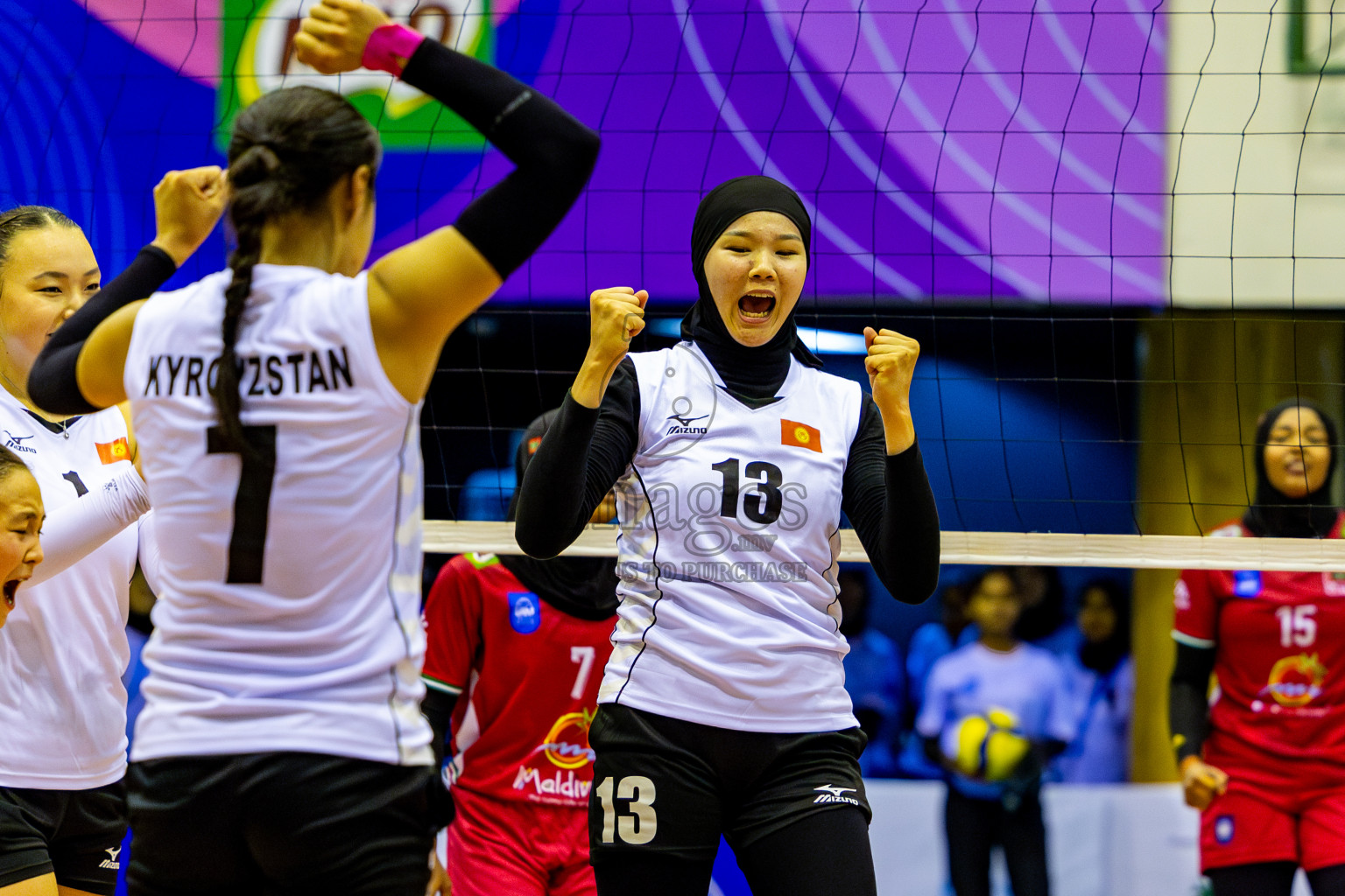 Final of CAVA Woman's Volleyball Challenge Cup 2024 was held in Social Center, Male', Maldives on Wednesday, 11th September 2024. Photos: Nausham Waheed / images.mv