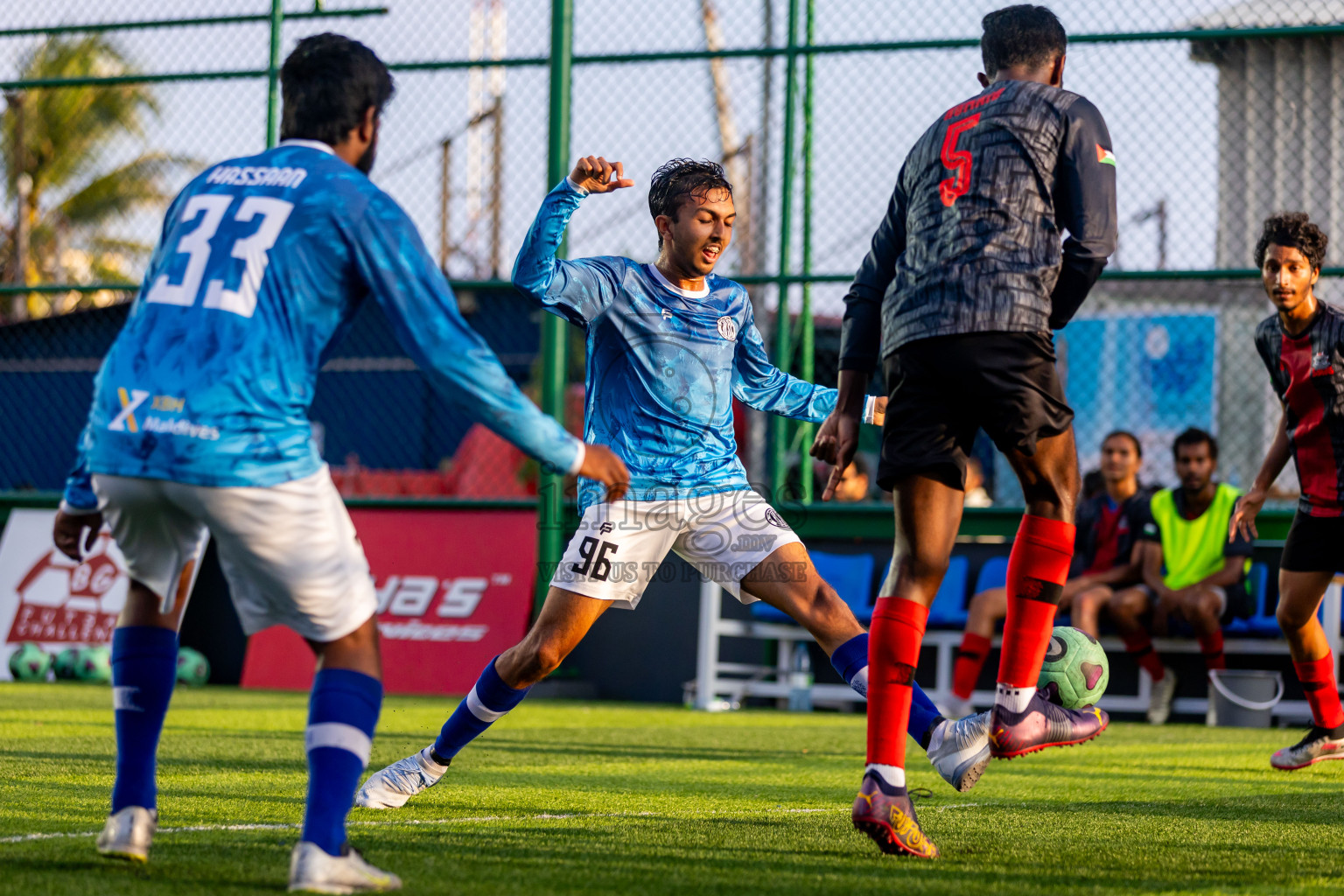 Bows vs Holiday SC in Day 10 of BG Futsal Challenge 2024 was held on Thursday, 21st March 2024, in Male', Maldives Photos: Nausham Waheed / images.mv