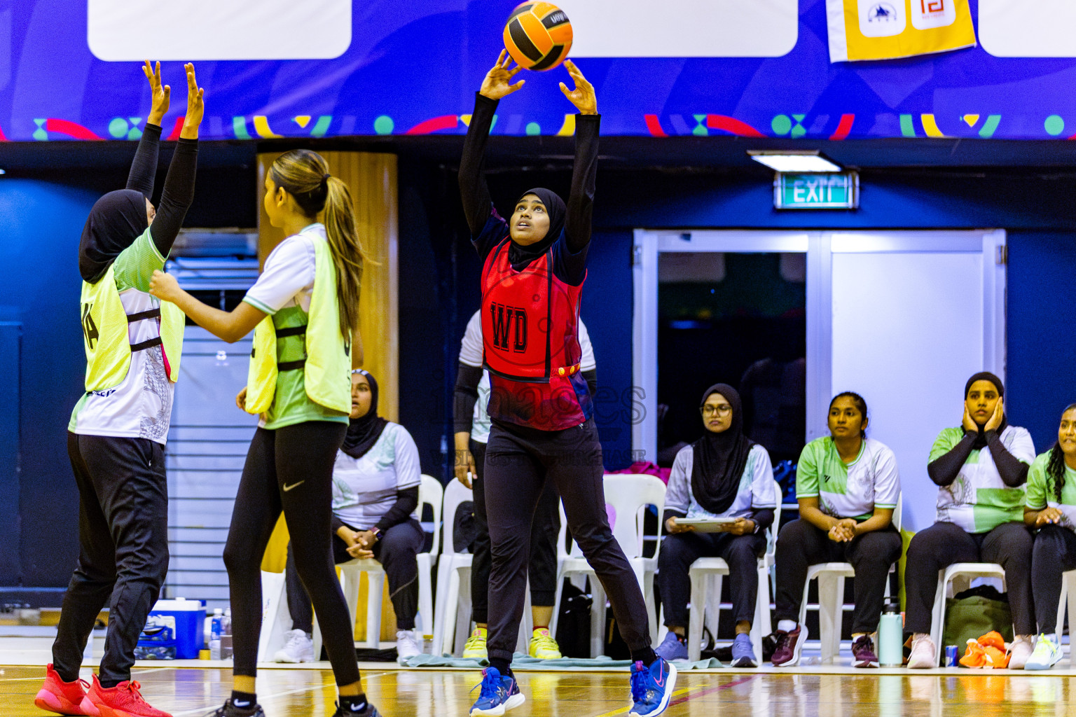 Club Matrix vs Club Green Streets in Final of 21st National Netball Tournament was held in Social Canter at Male', Maldives on Wednesday, 22nd May 2024. Photos: Nausham Waheed / images.mv