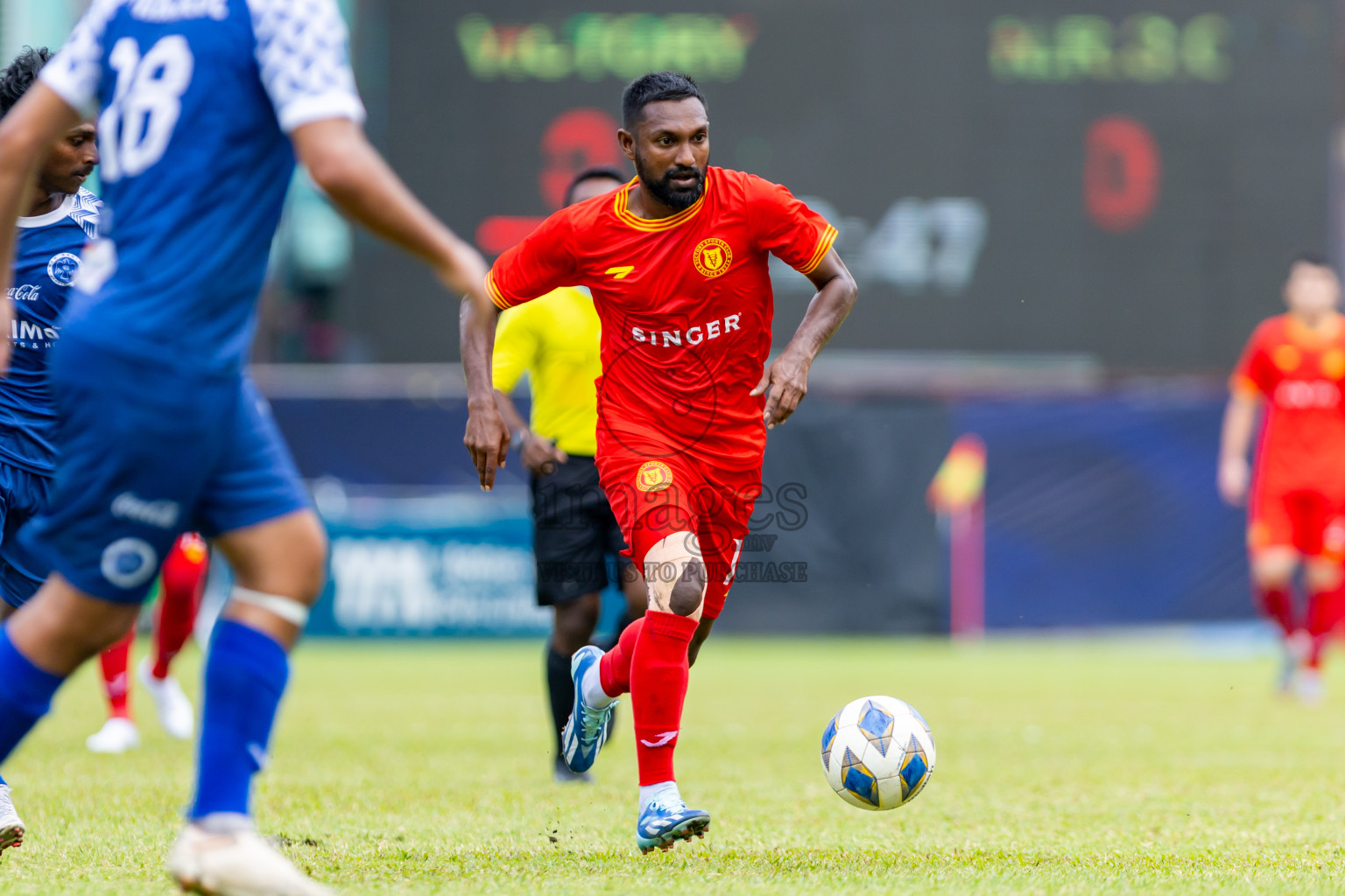 Victory SC vs New Radiant SC in the Semi Final of Second Division 2023 in Male' Maldives on Monday, 12th February 2023. Photos: Nausham Waheed / images.mv