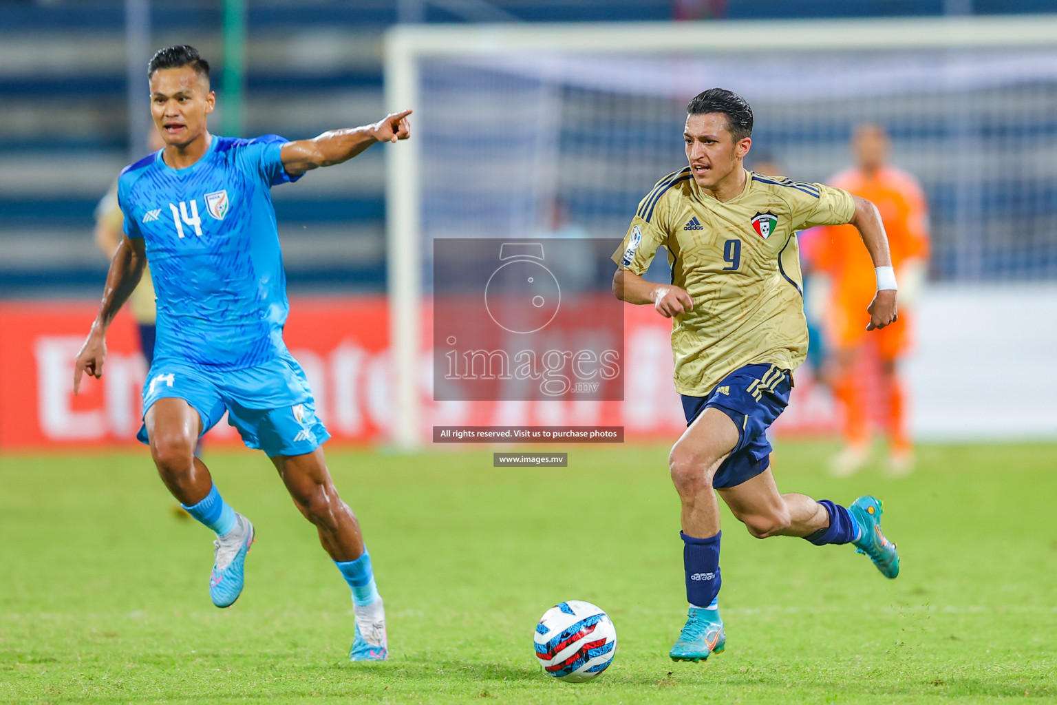 India vs Kuwait in SAFF Championship 2023 held in Sree Kanteerava Stadium, Bengaluru, India, on Tuesday, 27th June 2023. Photos: Nausham Waheed/ images.mv