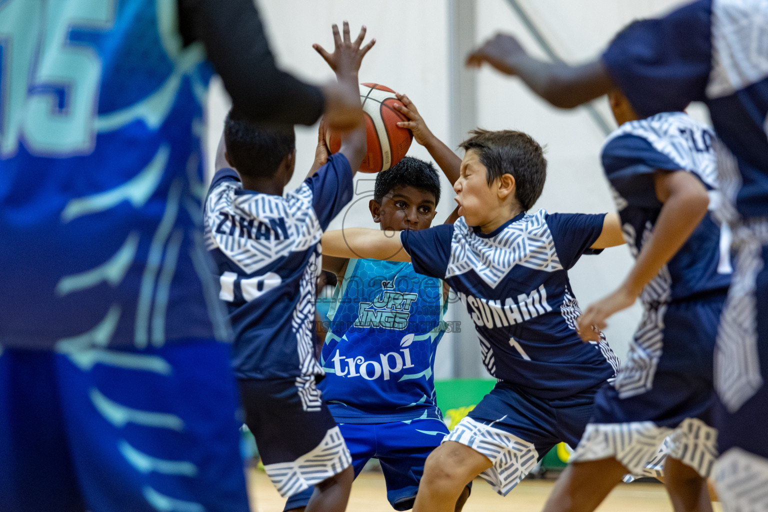 Milo 5 x 5 Junior Challenge 2025 - Basketball tournament held in Basketball Training Center, Male', Maldives on Thursday, 09th October 2025. 
Photo by: Hassan Simah / Images.mv