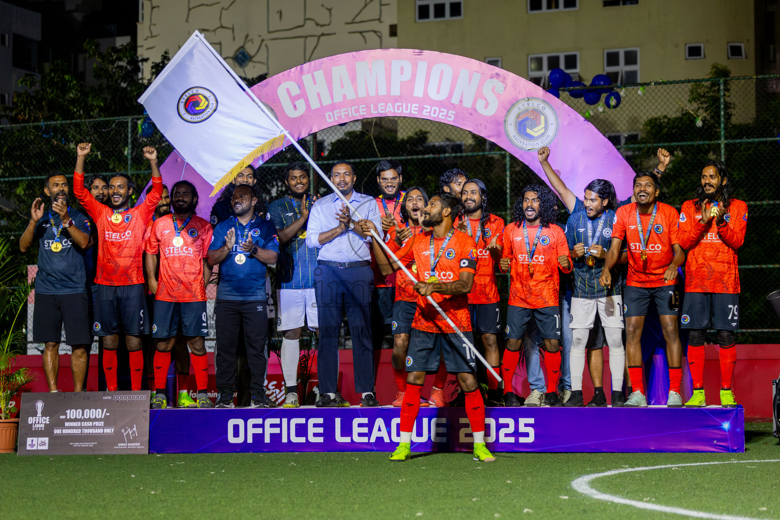 Police Club vs STELCO Rc in Final of Office League 2025 was held on Friday, 9th May 2025 in Hulhumale', Maldives. Photos: Nausham Waheed  / images.mv
