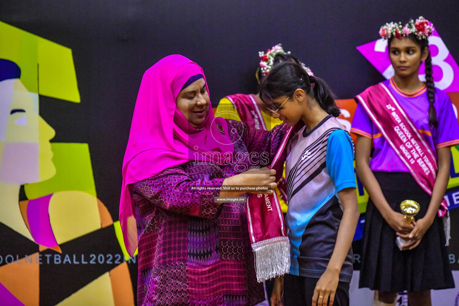 Final of 23rd Inter-School Netball Tournament was held in Male', Maldives on 4th November 2022. Photos: Nausham Waheed / images.mv
