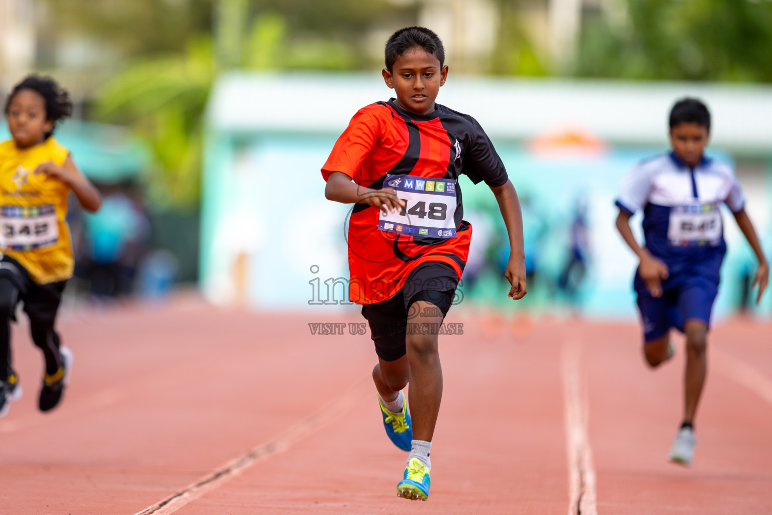 Day 2 of MWSC Interschool Athletics Championships 2024 held in Hulhumale Running Track, Hulhumale, Maldives on Sunday, 10th November 2024. Photos by: Ismail Thoriq / Images.mv