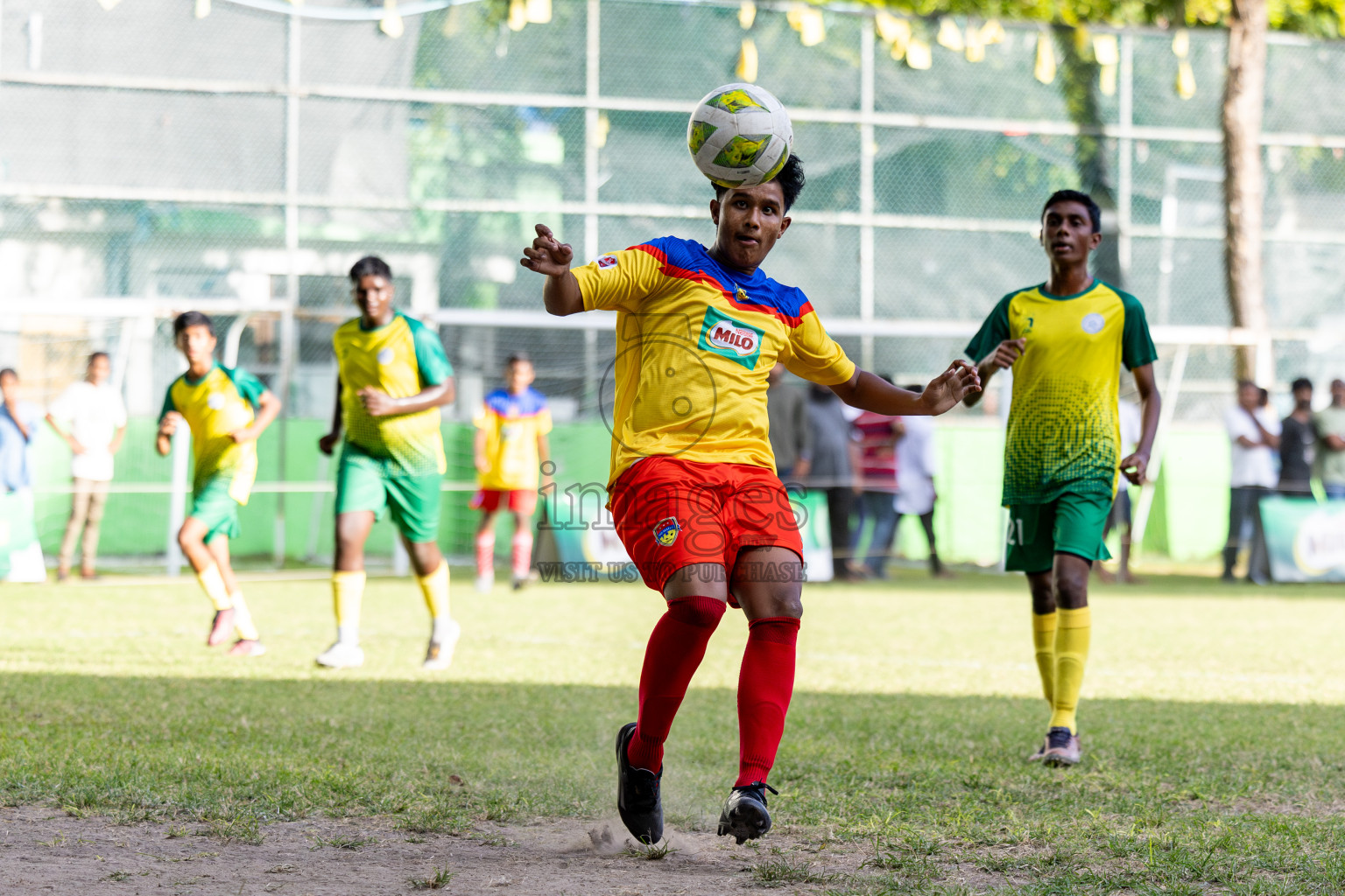 Day 2 of MILO Academy Championship 2024 held in Henveyru Stadium, Male', Maldives on Thursday, 1st November 2024. 
Photos:Hassan Simah / Images.mv