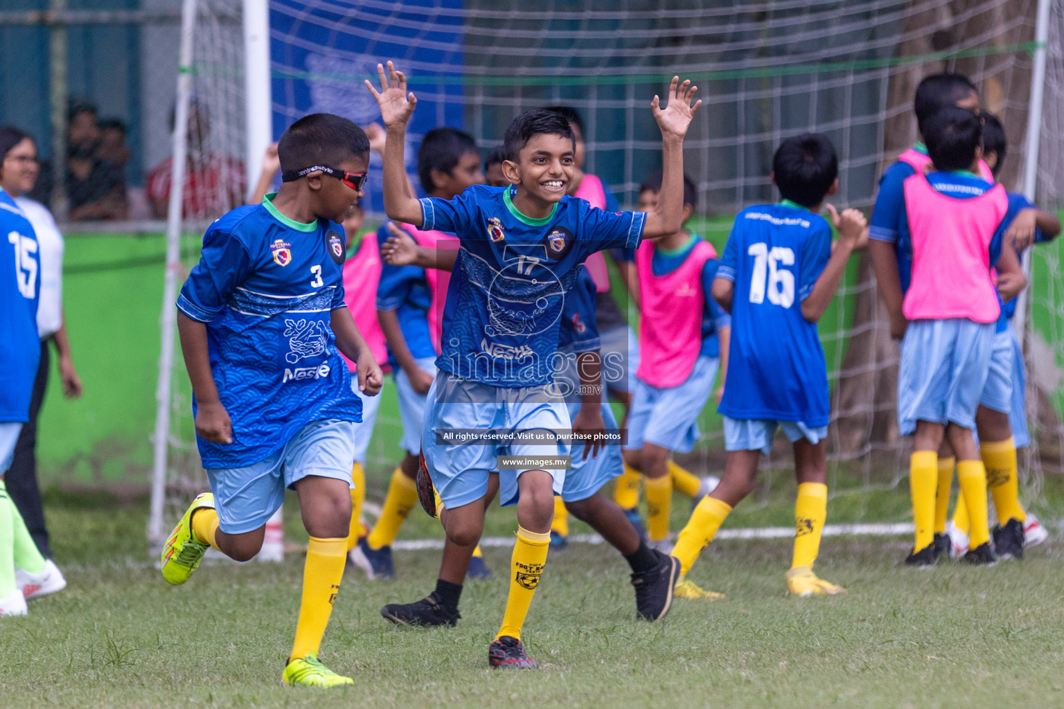 Day 1 of Nestle kids football fiesta, held in Henveyru Football Stadium, Male', Maldives on Wednesday, 11th October 2023 Photos: Shut Abdul Sattar/ Images.mv