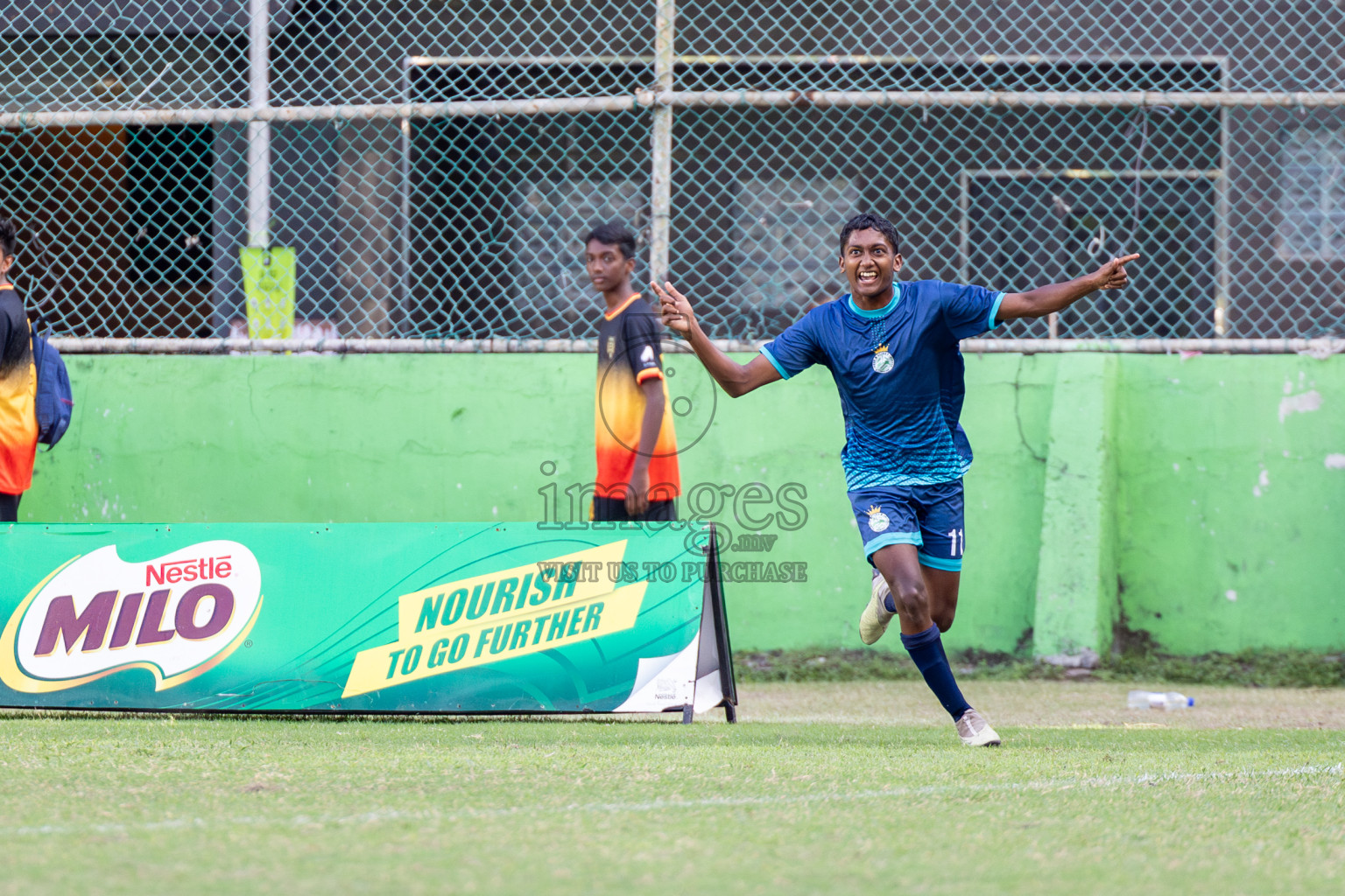 Day 2 of MILO Academy Championship 2024 held in Henveyru Stadium, Male', Maldives on Thursday, 1st November 2024. 
Photos:Hassan Simah / Images.mv