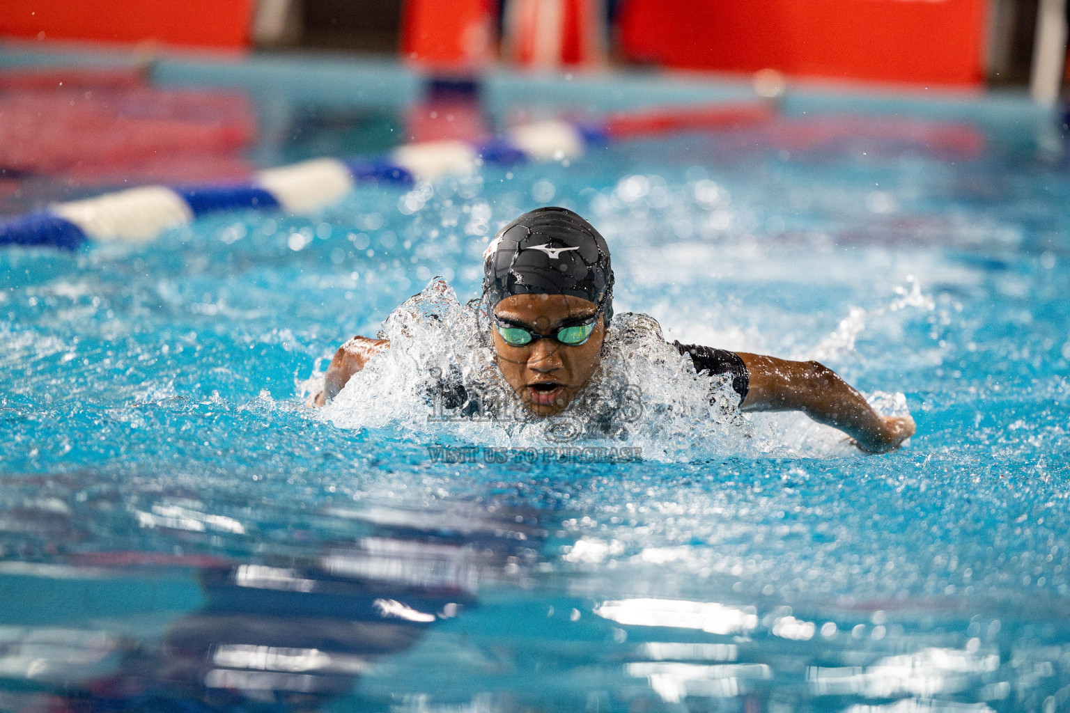 Day 5 of National Swimming Competition 2024 held in Hulhumale', Maldives on Tuesday, 17th December 2024. 
Photos: Hassan Simah / images.mv