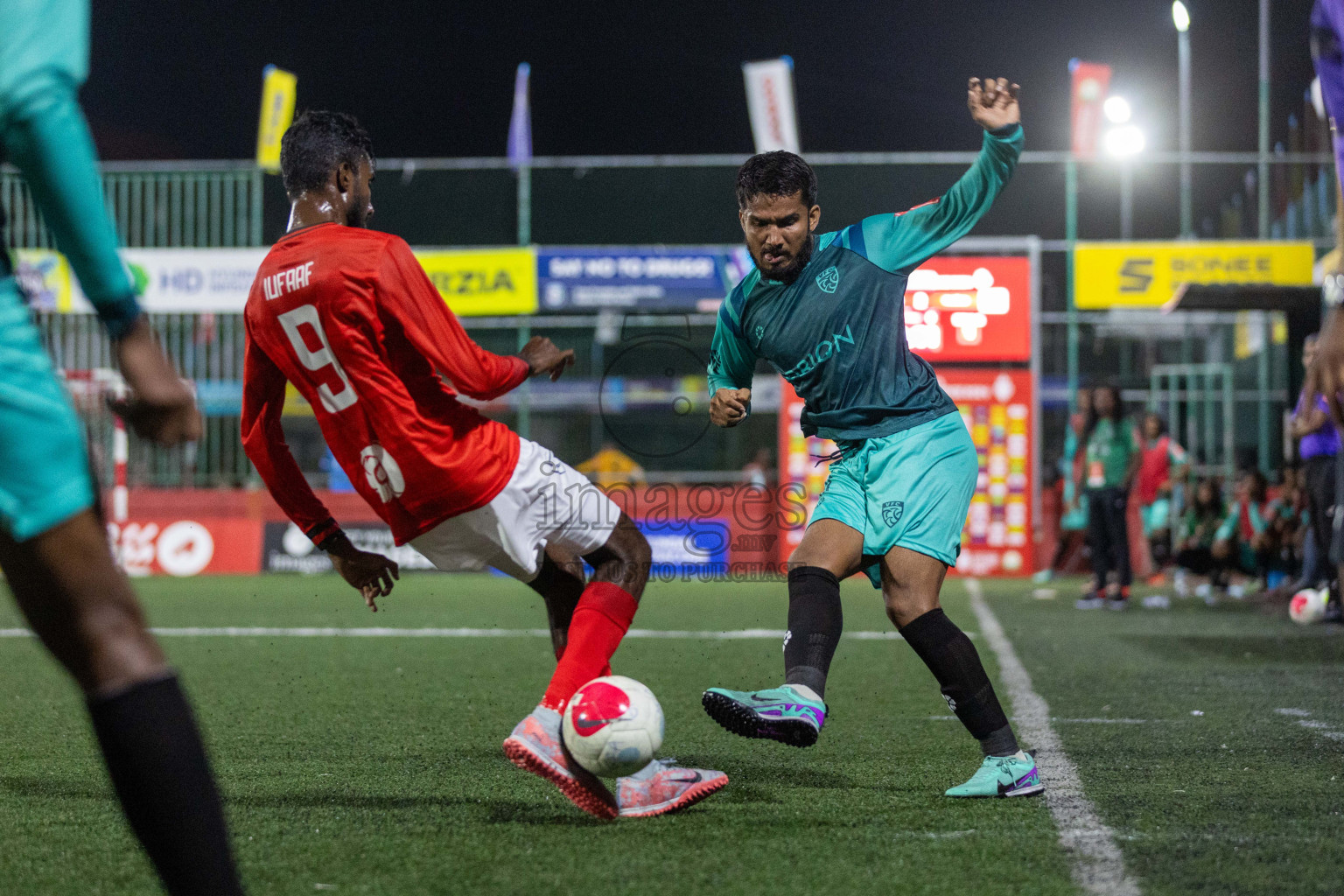 GDh Hoandedhdhoo vs GDh Vaadhoo in Day 17 of Golden Futsal Challenge 2024 was held on Wednesday, 31st January 2024, in Hulhumale', Maldives Photos: Nausham Waheed / images.mv