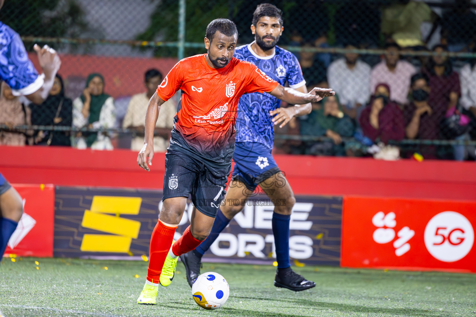 L Gan vs L Mundoo in Atoll Round Final on Day 22 of Golden Futsal Challenge 2025 was held on Sunday , 26th January 2025, in Hulhumale', Maldives.
Photos: Ismail Thoriq / images.mv